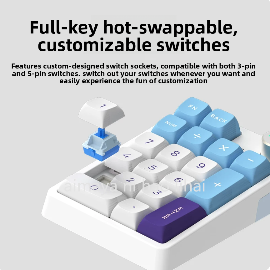 Gaming Keyboard Esports - Kzzi K20 Mini Keypad Tiga Mode