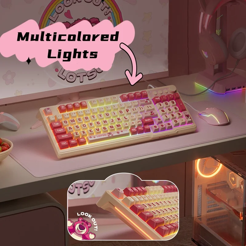 Gaming Keyboard And Mouse Set - Lotso Keyboard 2.4G Keyboard Gaming Nirkabel
