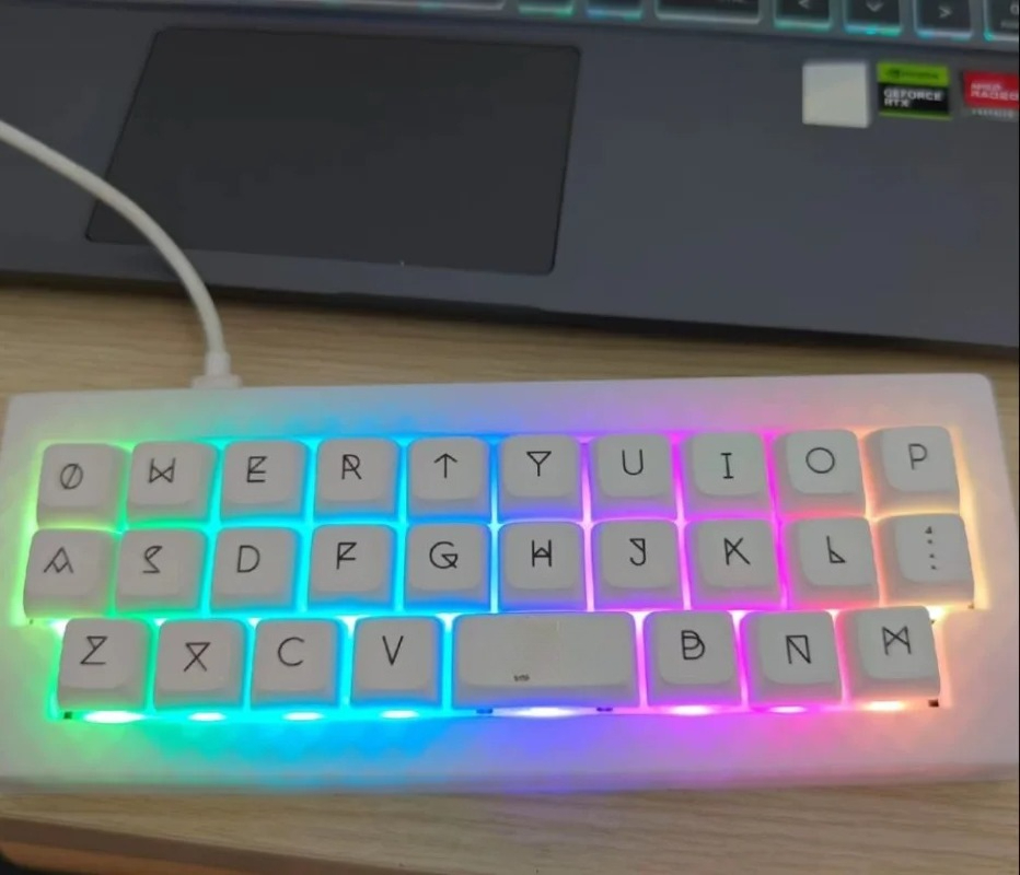 Gaming Keyboard Half - MiFuny Alpha28 Kit Keyboard Mini, Mode