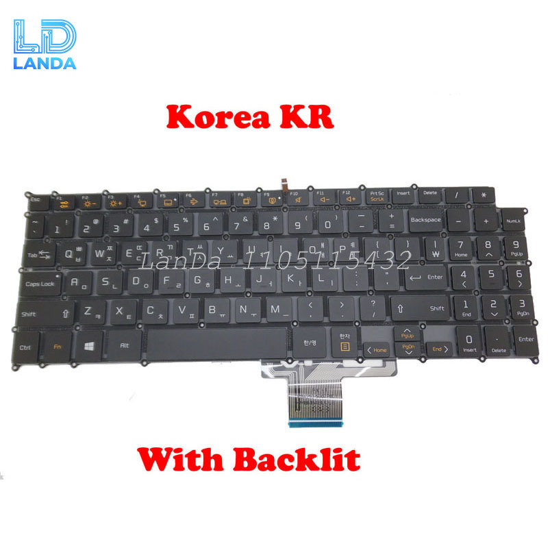 Gaming Keyboard Backlit - Keyboard Laptop Backlit Korea KR Inggris
