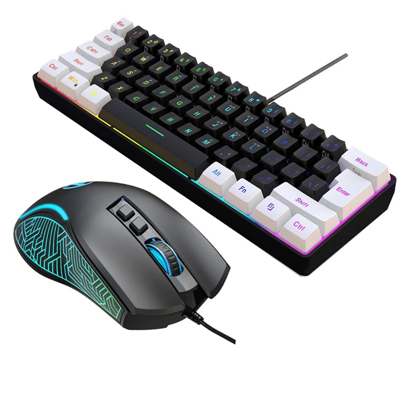 Keyboard dan Mouse 60% Combo K - Gaming Keyboard And Mouse Set ulasan dan harga