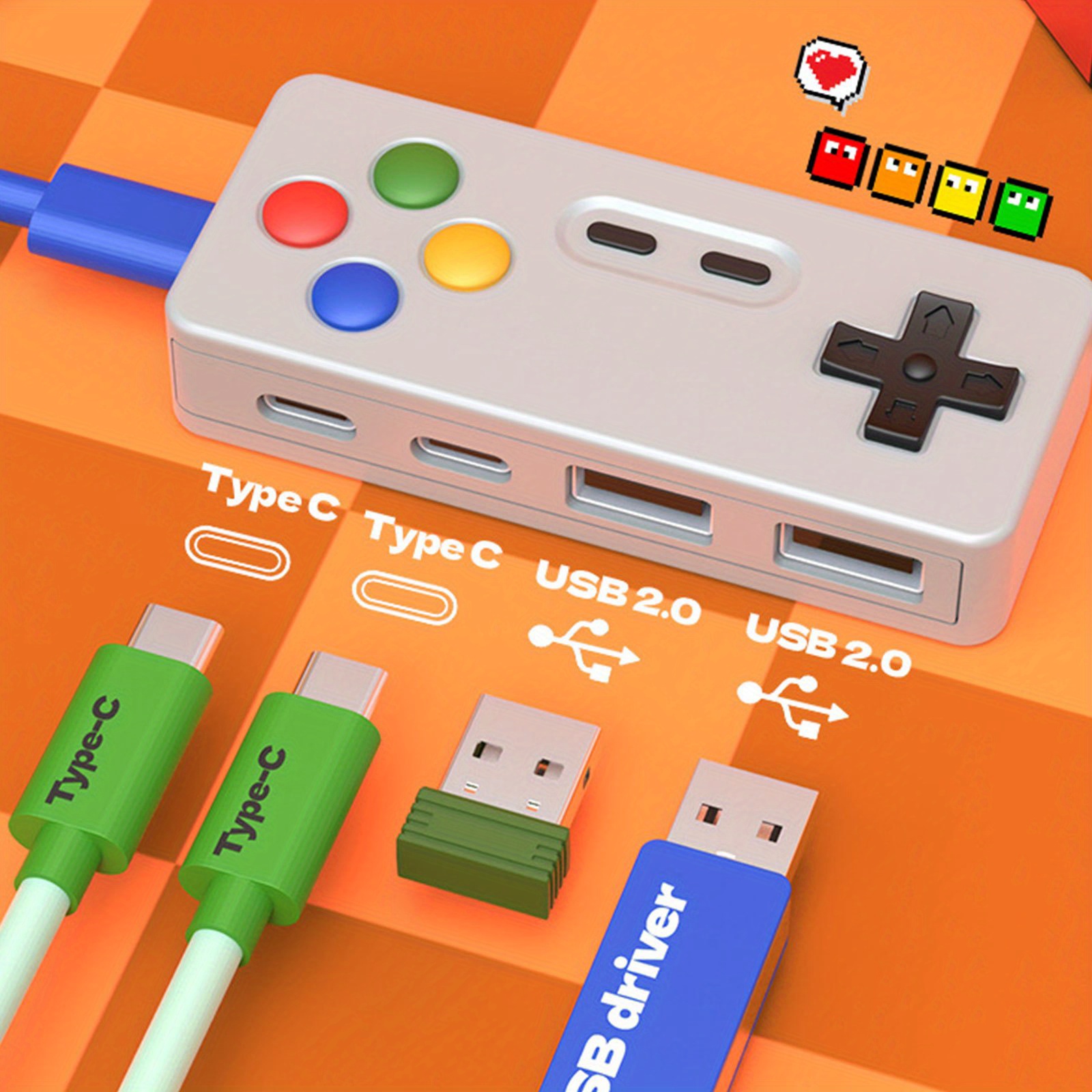 1 Buah Adaptor Ekstensi USB C  - Gaming Keyboard Type C ulasan dan harga