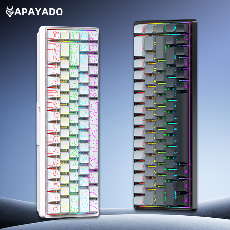 APAYADO A68 Keyboard Mekanis B - Keyboard Gaming Blue Switch ulasan dan harga