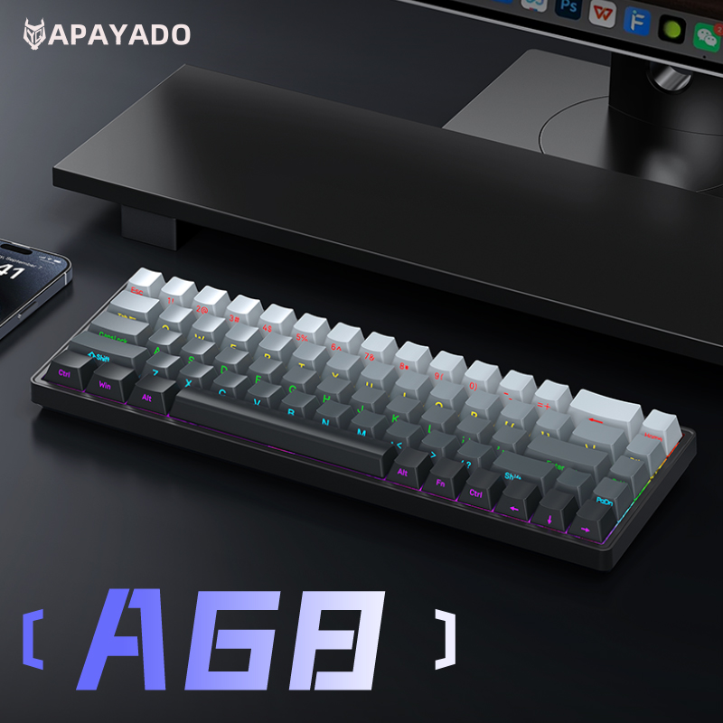 APAYADO A68 Keyboard Mekanis B - Keyboard Gaming Blue Switch ulasan dan harga