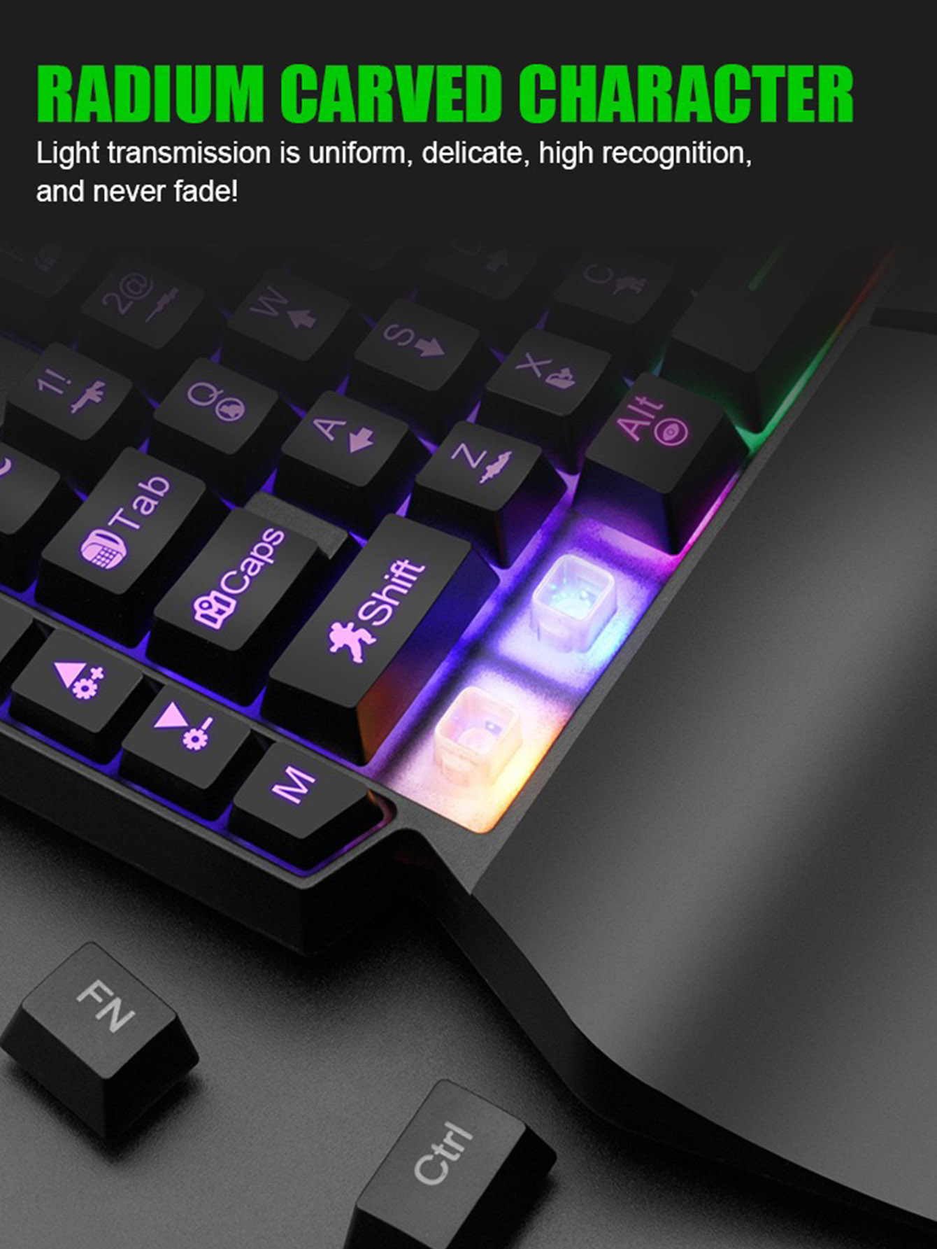 Keyboard Mekanis Satu Tangan u - Gaming Keyboard Half ulasan dan harga