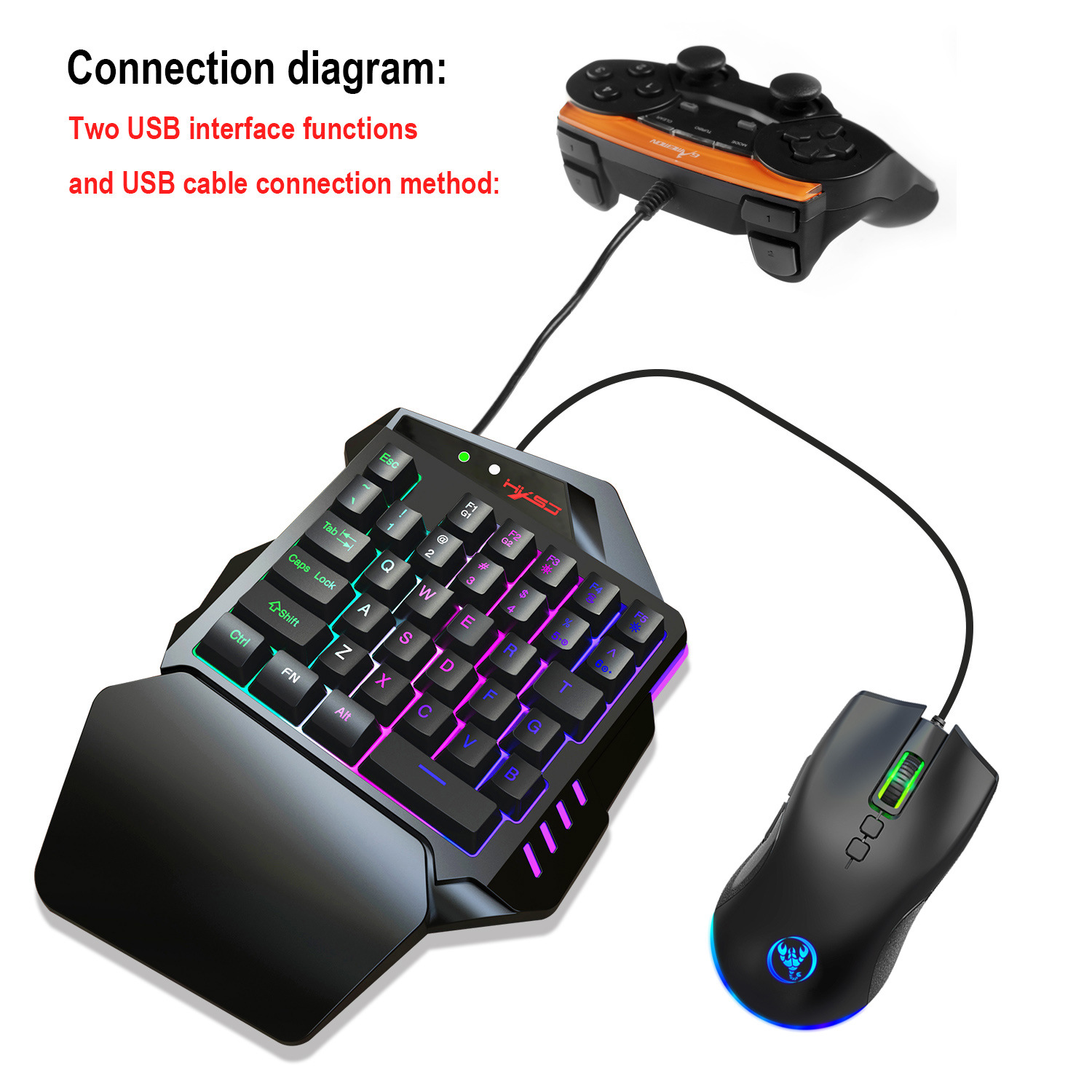 Set Keyboard Gamer, Aksesoris  - Gaming Keyboard And Mouse Set ulasan dan harga