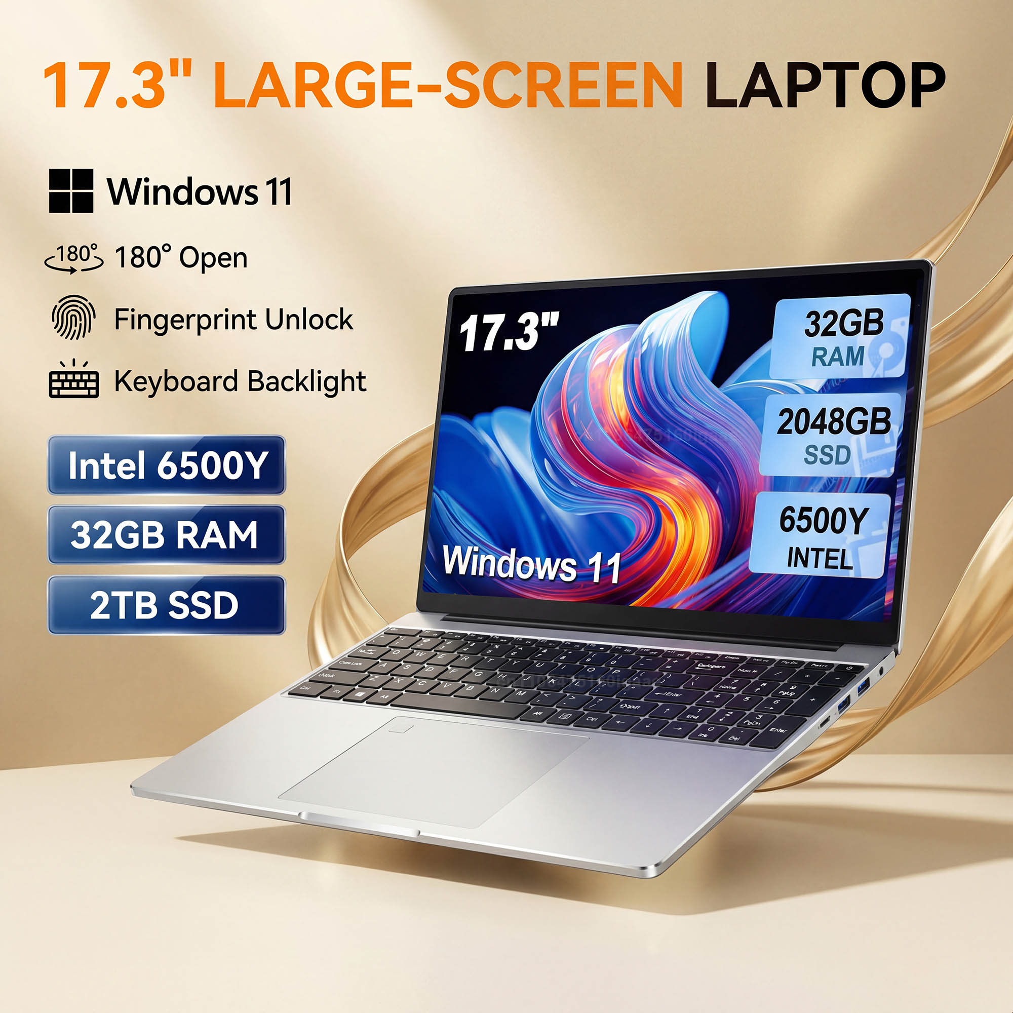 Laptop Layar Besar 17,3