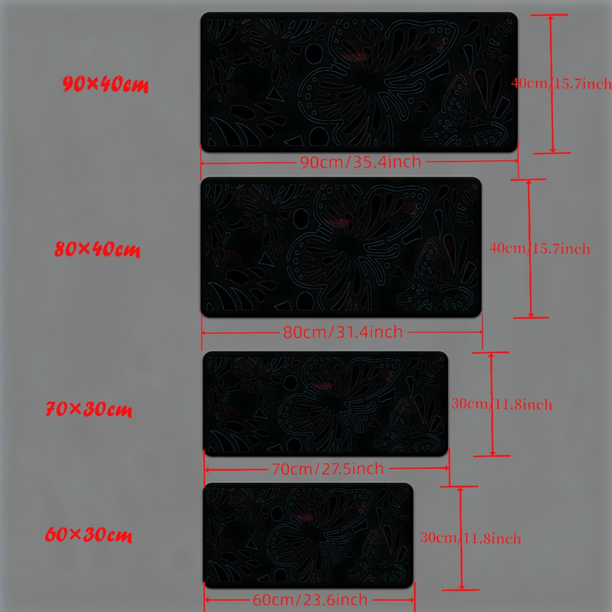 Alas Meja Besi Hitam Bermotif  - Gaming Keyboard Brand ulasan dan harga