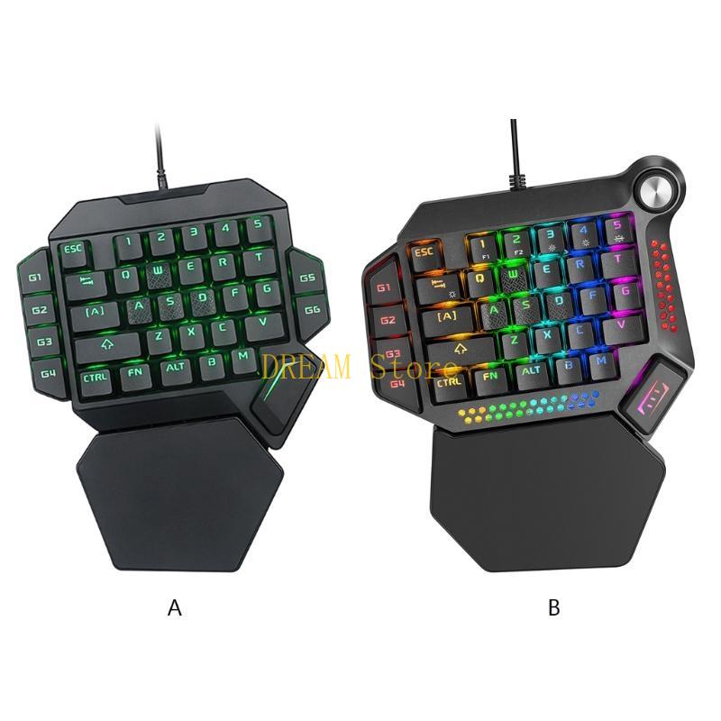 Lampu Latar Bercahaya RGB Satu - Gaming Keyboard Half ulasan dan harga