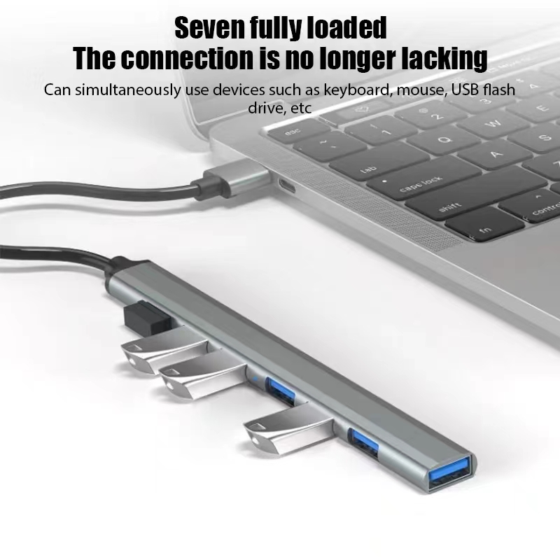 7 Port USB 3.0 Tipe C HUB Expa - Gaming Keyboard Type C ulasan dan harga